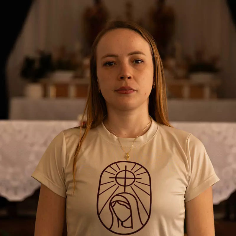 Colar Nossa Senhora Aparecida Feminino – Pingente Religioso com Zircônias