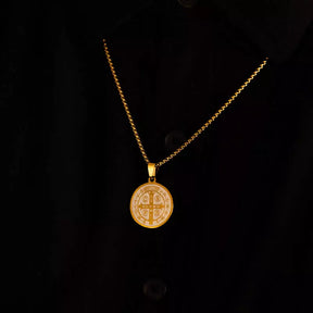 Colar São Bento Masculino e Feminino – Medalha de Proteção Espiritual