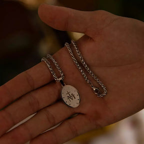 Colar Virgem Maria – Pingente Religioso de Nossa Senhora com Símbolo de Devoção