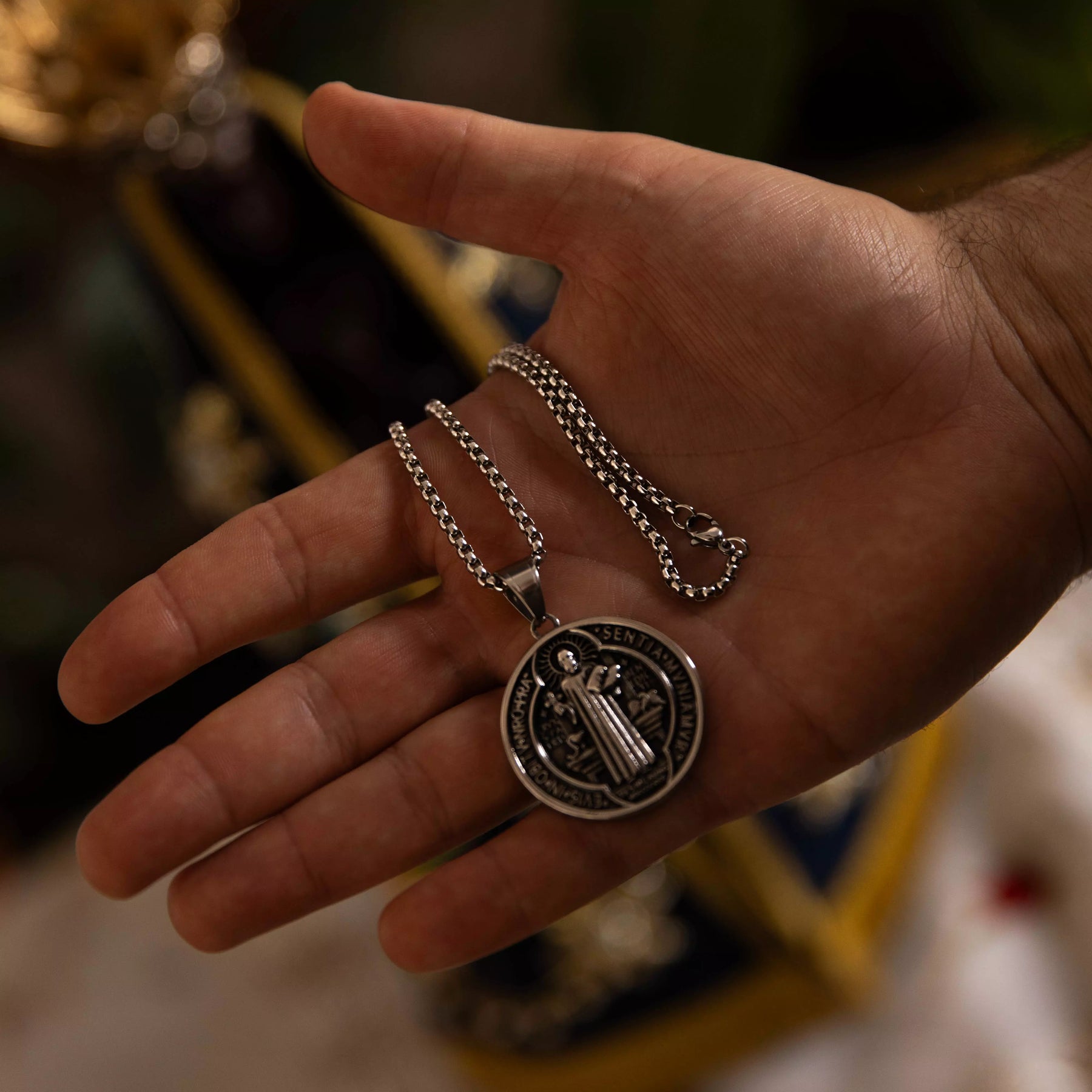 Colar São Bento – Medalha Religiosa Masculino e Feminino