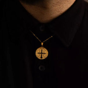 Colar Medalha de São Bento - Ouro