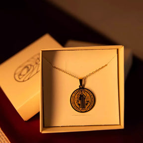 Colar Medalha de São Bento - Ouro
