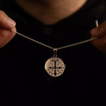 Colar São Bento Masculino e Feminino – Medalha de Proteção Espiritual