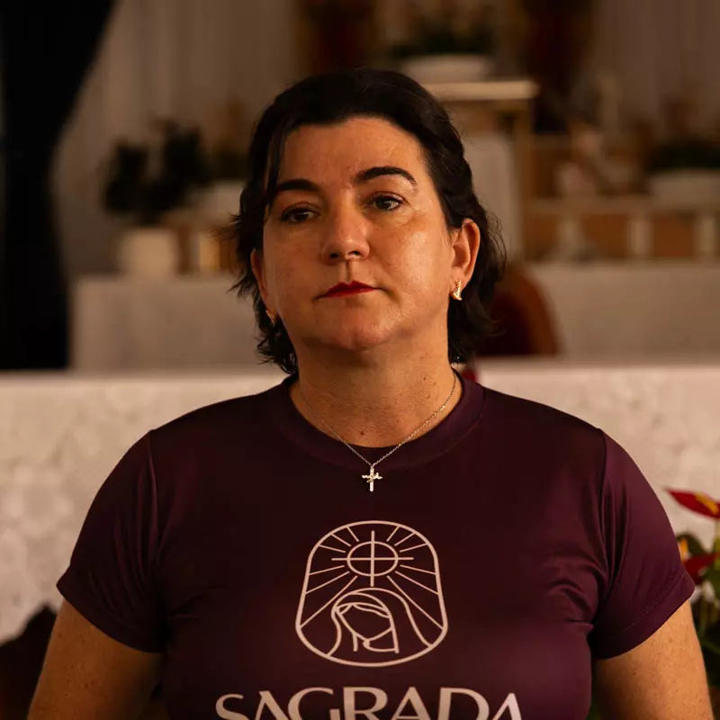 Colar Cruz e Coroa de Cristo - Prata