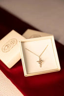 Colar Cruz e Coroa de Cristo – Ouro