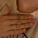 Colar Cruz e Coroa de Cristo – Ouro
