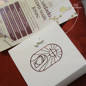 Colar Espírito Santo de Madrepérola no fio de nylon