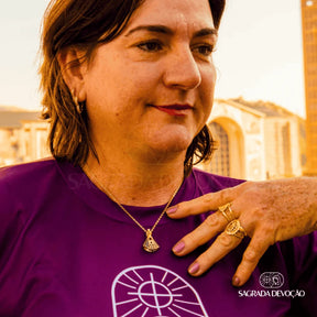 [COMPRE 1 LEVE 2] Colar Nossa Senhora Aparecida - Dupla Face