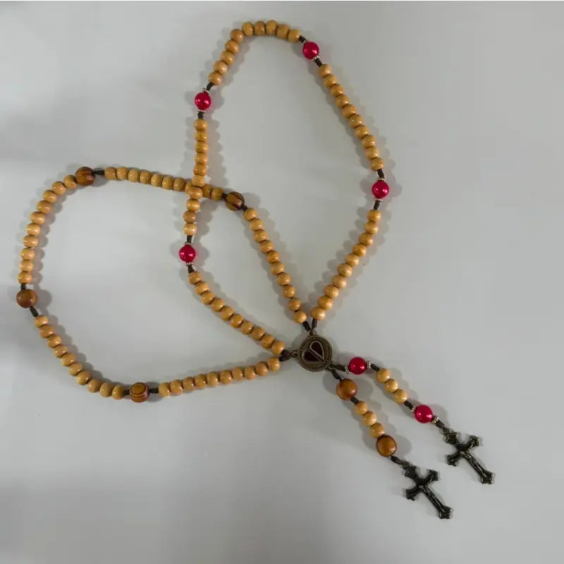 Terço de Casal Nossa Senhora Aparecida em Madeira – Terço Católico para Casais e Famílias