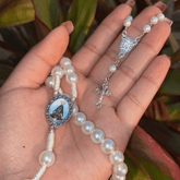 Terço Nossa Senhora Aparecida com Pérolas – Terço Católico para Oração e Devoção