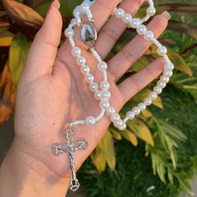 Terço Nossa Senhora Aparecida com Pérolas – Terço Católico para Oração e Devoção