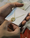Colar Retrato Nossa Senhora Aparecida - Zircônia Premium Ouro 14K