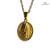 Colar Nossa Senhora de Guadalupe Ouro – Pingente Religioso Feminino Delicado