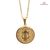Colar Medalha de São Bento - Ouro