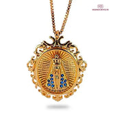 Colar Retrato Nossa Senhora Aparecida - Zircônia Premium Ouro 14K