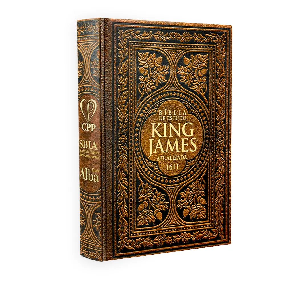 Bíblia Sagrada de Estudo King James 1611 — Vintage · Capa Dura · 31x21 cm